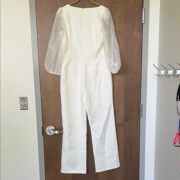 🤍 Endless Rose Organza Sleeve Jumpsuit – Size L | NWOT🤍 - Picture 6 of 13
